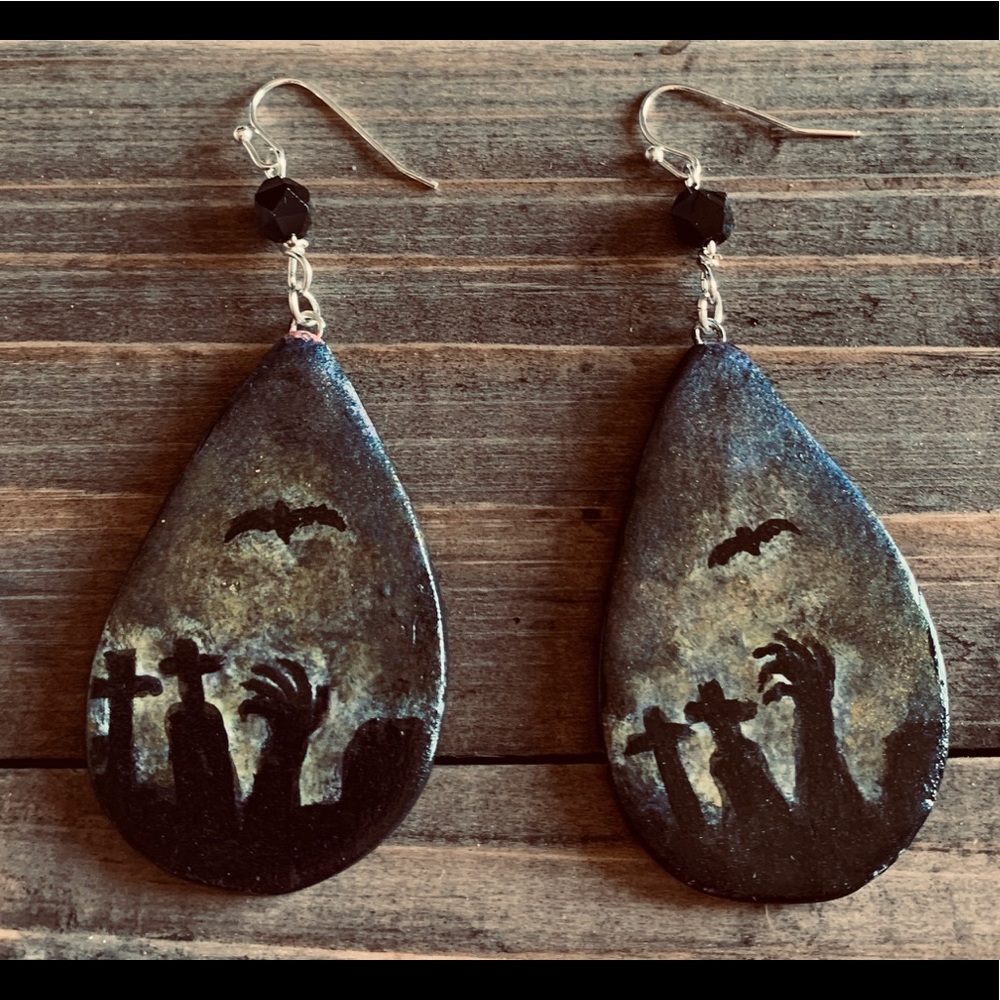 The walking dead inspired artisan earrings